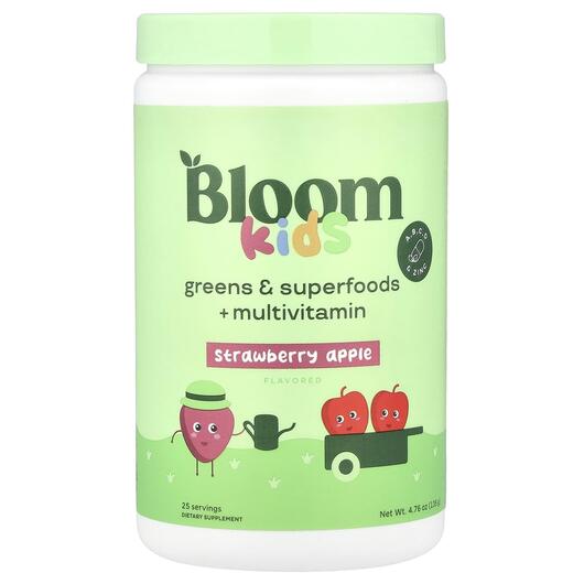 Основне фото товара Kids Greens & Superfoods + Multivitamin Strawberry, Суперфуд,