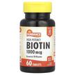 Фото товару High Potency Biotin 1000 mcg, Вітамін B7 Біотин, 60 таблеток