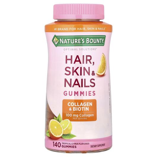 Основне фото товара Hair Skin & Nails Gummies Tropical, Шкіра нігті волосся, 140 