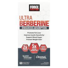 Берберин Ultra Berberine Force Factor 60 капсул Берберин Ultra Berberine Force Factor 60 капсул
