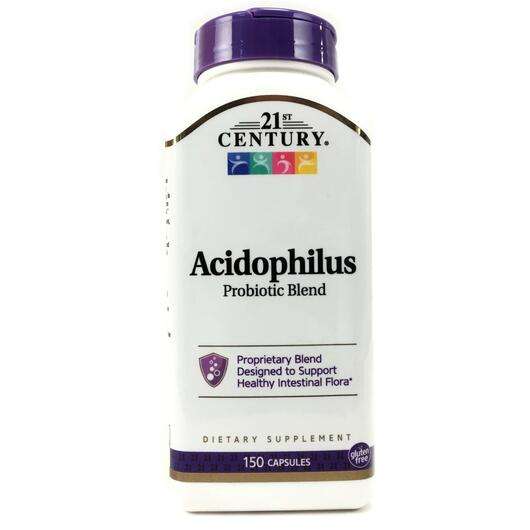 Основне фото товара 21st Century, Acidophilus, Пробіотики Ацидофілус, 150 капсул