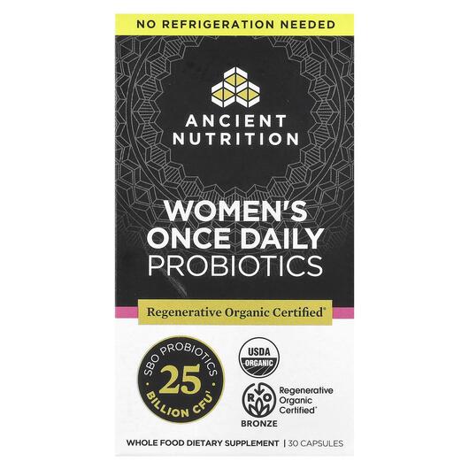 Основне фото товара Women's Once Daily Probiotics, Пробіотики для жінок, 30 капс