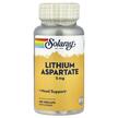 Solaray, Lithium Aspartate 5 mg, Літій, 100 Vegcaps