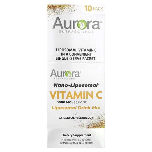 Основное фото товара Витамин C, Liposomal Drink Mix Vitamin C 3000 mg, 10 шт