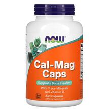 Кальцій і Магній Cal Mag Caps NOW 240 капсул