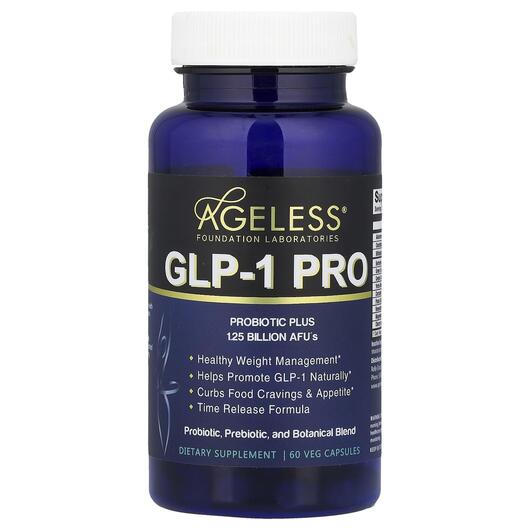 Основное фото товара Ageless, Пробиотики, GLP-1 PRO, 60 капсул