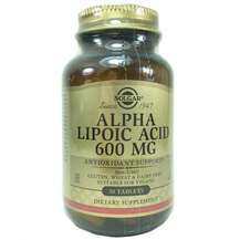 Фото товара Alpha Lipoic Acid Альфа-липоевая кислота 600 мг Solgar