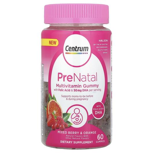 Основне фото товара PreNatal Multivitamin Gummy Mixed, Вітаміни для вагітних, 60 табл
