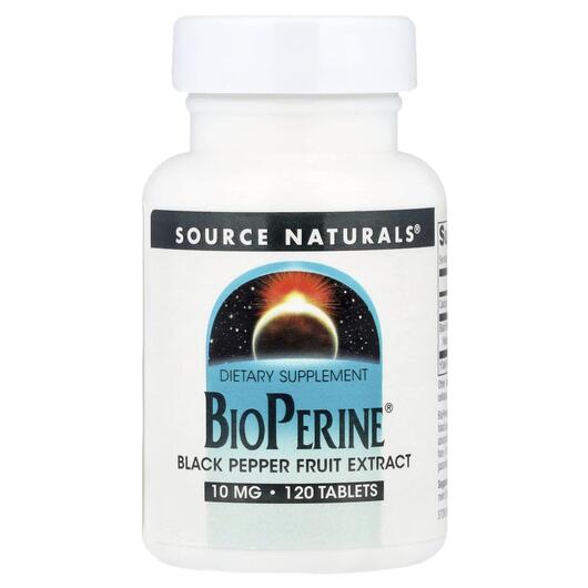 Основне фото товара Source Naturals, BioPerine 10 mg, Чорний перець, 120 таблеток