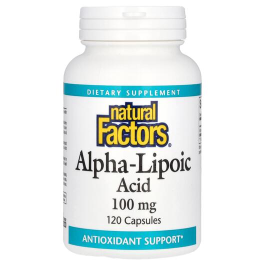 Основное фото товара Альфа-липоевая кислота, Alpha-Lipoic Acid 100 mg, 120 капсул
