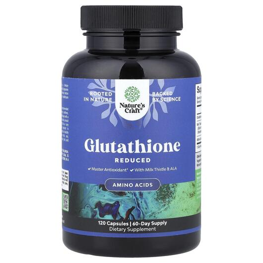 Основне фото товара Nature's Craft, Glutathione, L-Глутатіон, 120 капсул