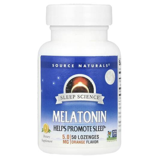 Основное фото товара Мелатонин, Sleep Science Melatonin Orange 5 mg, 50 таблеток