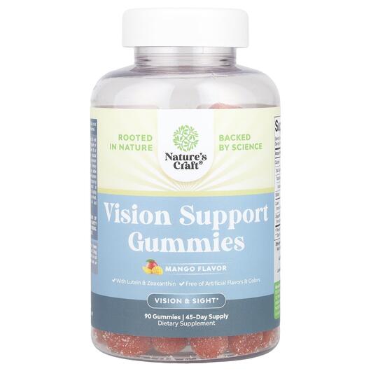 Основне фото товара Vision Support Gummies Mango, Підтримка здоров'я зору, 90 та