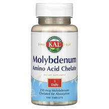 Молібден Molybdenum Amino Acid Chelate 250 mcg KAL