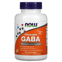 ГАМК Chewable GABA 500 mg NOW 90 таблеток