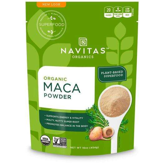 Основне фото товара Navitas Organics, Maca Powder, Мака, 454 г