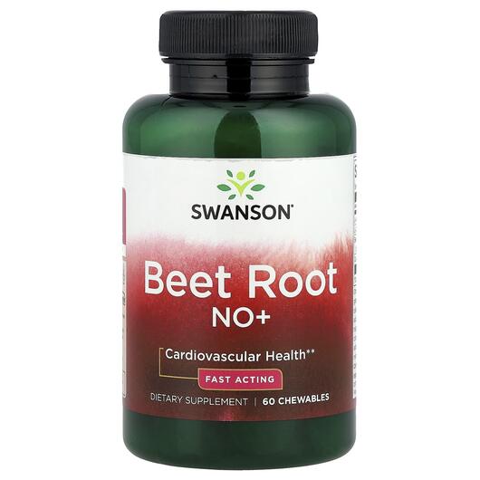 Основне фото товара Swanson, Beet Root NO+, Червоний буряк, 60 таблеток
