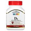Vitamin D3 125 mcg, Вітамін D3 5000 МО, 110 таблеток