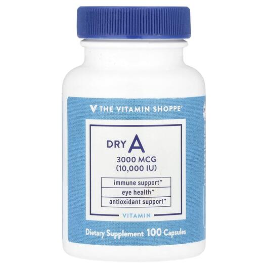 Основное фото товара Витамин А Ретинол, Dry A 3000 mcg 10000 IU, 100 капсул