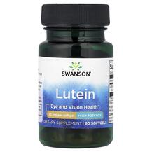 Lutein 20 mg Лютеин Swanson 60 капсул