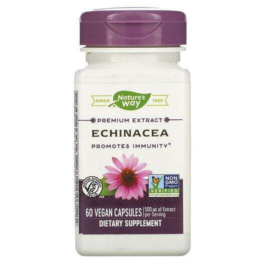 Основне фото товара Nature's Way, Echinacea Standardized, Ехінацея 100 мг, 60 капсул