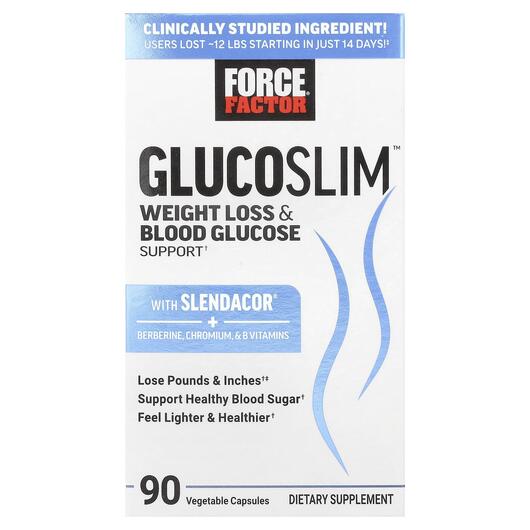 Основне фото товара Glucoslim Weight Loss & Blood Glucose Support, Контроль ваги,