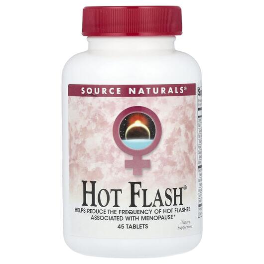 Основне фото товара Source Naturals, Hot Flash, Підтримка менопаузи, 45 таблеток