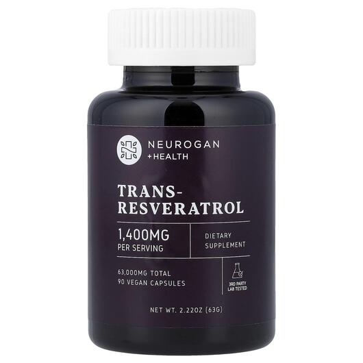 Основное фото товара Neurogan Health, Ресвератрол, Trans-Resveratrol, 90 капсул