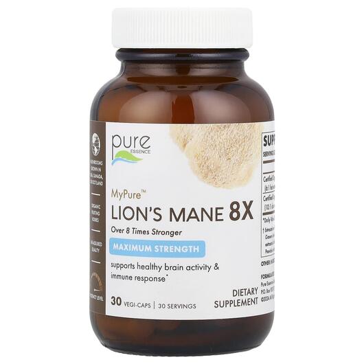 Основне фото товара MyPure Lion's Mane 8X Maximum Strength, Гриби Левова Грива, 