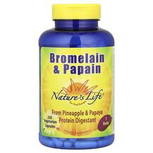 Бромелайн Bromelain & Papain Natures Life 250 капсул