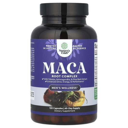 Основне фото товара Men's Wellness Maca Root Complex, Мака, 120 капсул
