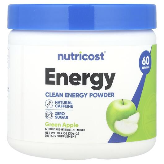 Основное фото товара Energy Clean Energy Powder Green Apple, Энергетический напиток, 3