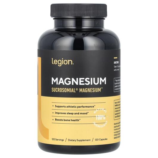 Основное фото товара Legion Athletics, Магний, Magnesium, 120 капсул