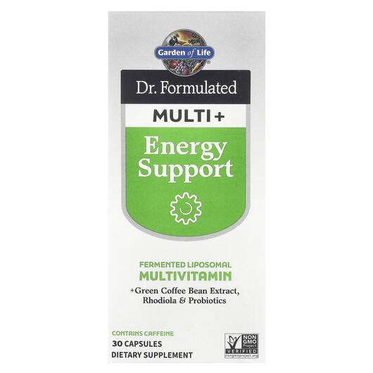Основне фото товара Dr. Formulated Multi+ Energy Support, Енергетичний напій, 30 капс