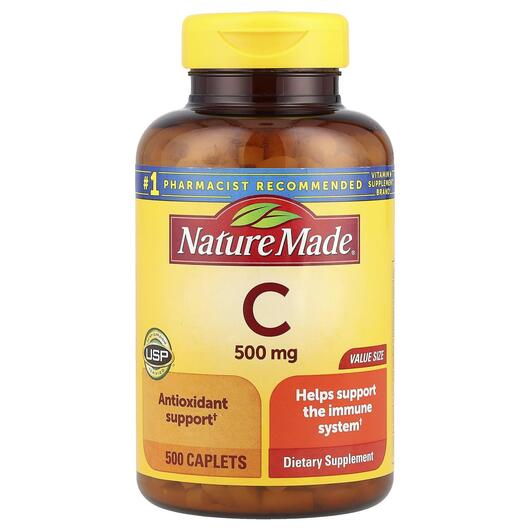 Основное фото товара Nature Made, Витамин C, Vitamin C 500 mg, 500 таблеток
