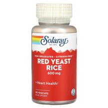 Червоний дріжджовий рис Red Yeast Rice 600 mg Solaray