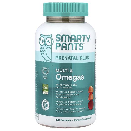 Основне фото товара Prenatal Plus Multi & Omegas Gummies, Вітаміни для вагітних, 
