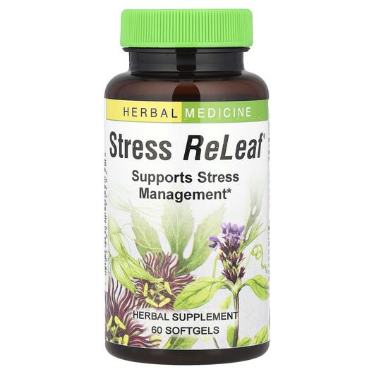 Основне фото товара Herbs Etc., Stress ReLeaf, Підтримка стресу, 60 капсул