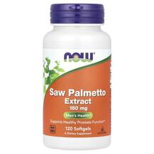 Пальметто 160 мг Saw Palmetto 160 mg NOW 120 капсул