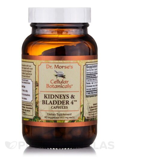 Основне фото товара Kidneys & Bladder 4 Diuretic Capsules, Підтримка нирок, 90 ка