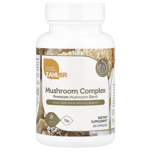 Основне фото товара Zahler, Mushroom Complex, Гриби, 60 капсул