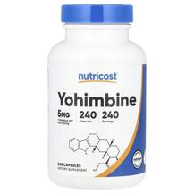 Yohimbine 5 mg Йохимбе Nutricost 240 капсул