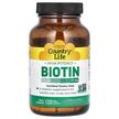 Фото товару Biotin High Potency 10 mg, Вітамін B7 Біотин, 120 капсул