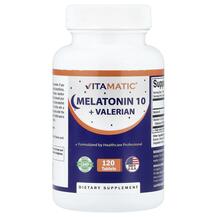 Мелатонін Melatonin 10 + Valerian Vitamatic 120 таблеток
