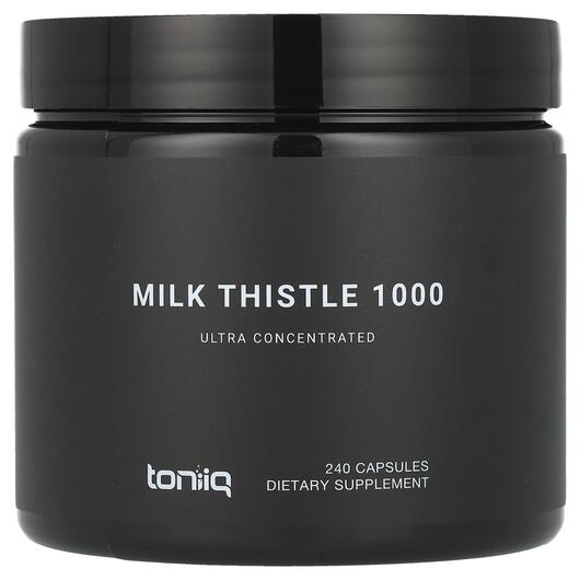 Основне фото товара Toniiq, Milk Thistle 1000, Розторопша, 240 капсул