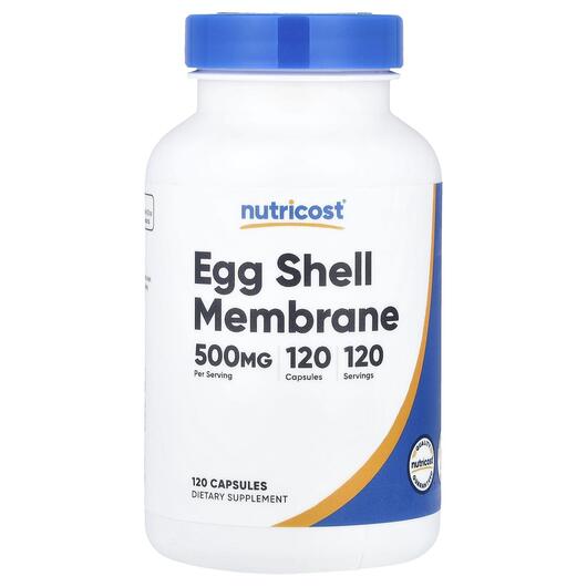 Основне фото товара Egg Shell Membrane 500 mg, Мембрана яєчної шкаралупи, 120 капсул