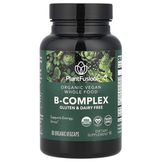 Основне фото товара PlantFusion, B-Complex, B-комплекс, 60 Organic VegCaps