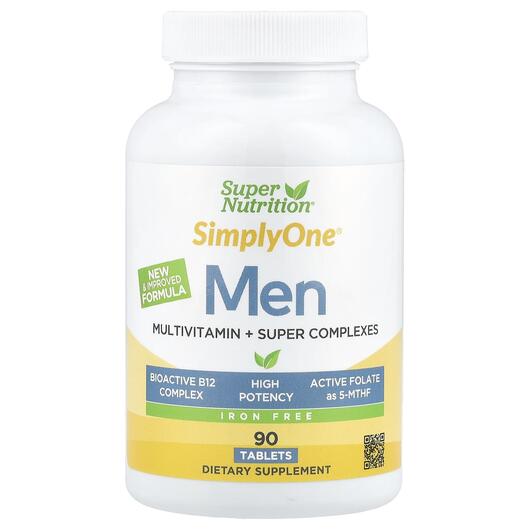 Основне фото товара SimplyOne Men's Multivitamin with Super Adaptogens, Залізо, 