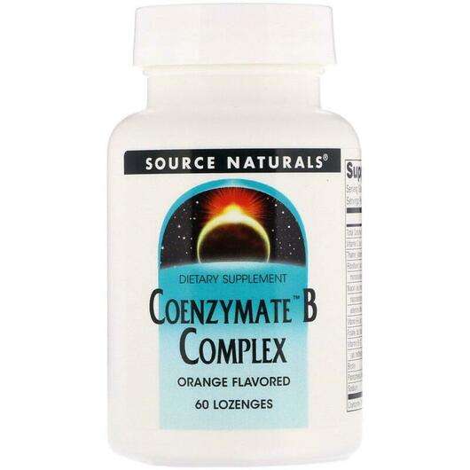 Основне фото товара Source Naturals, Coenzymate B Complex Orange Flavored, Комплек...