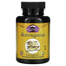 Astragalus 450 mg Травяные добавки Dragon Herbs 100 капсул